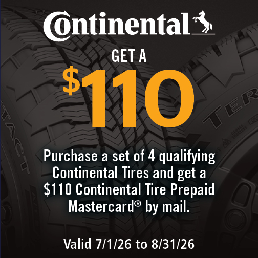 Continental $110 Rebate